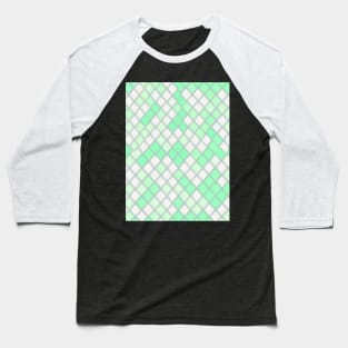 GREEN DIAMOND DESIGN, DIAMOND PATTERN Baseball T-Shirt